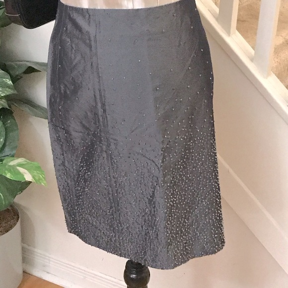 SEQUIN GREY SKIRT - Picture 2 of 10